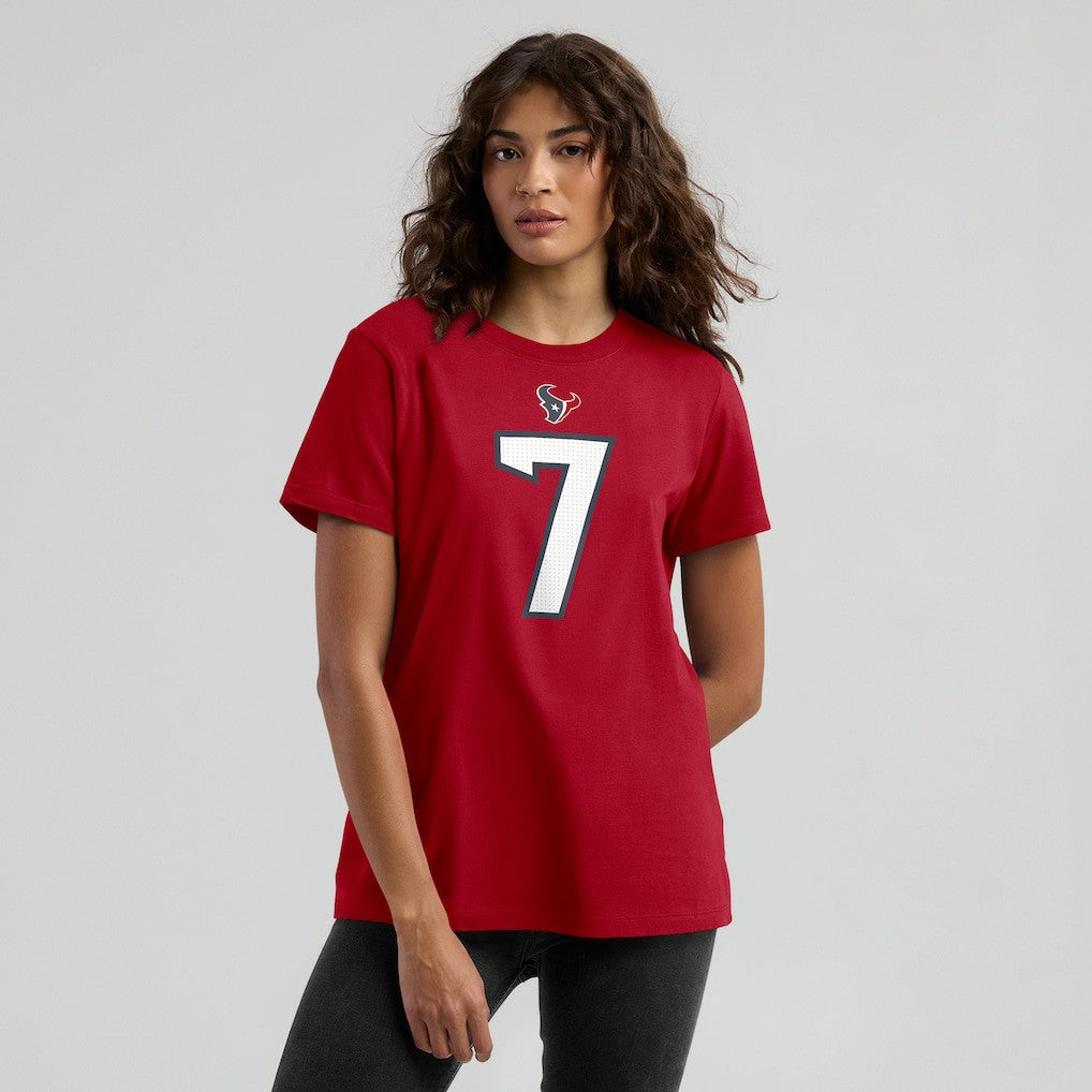 C.J. Stroud Houston Texans Women's Player Name & Number T-Shirt Red - Nike