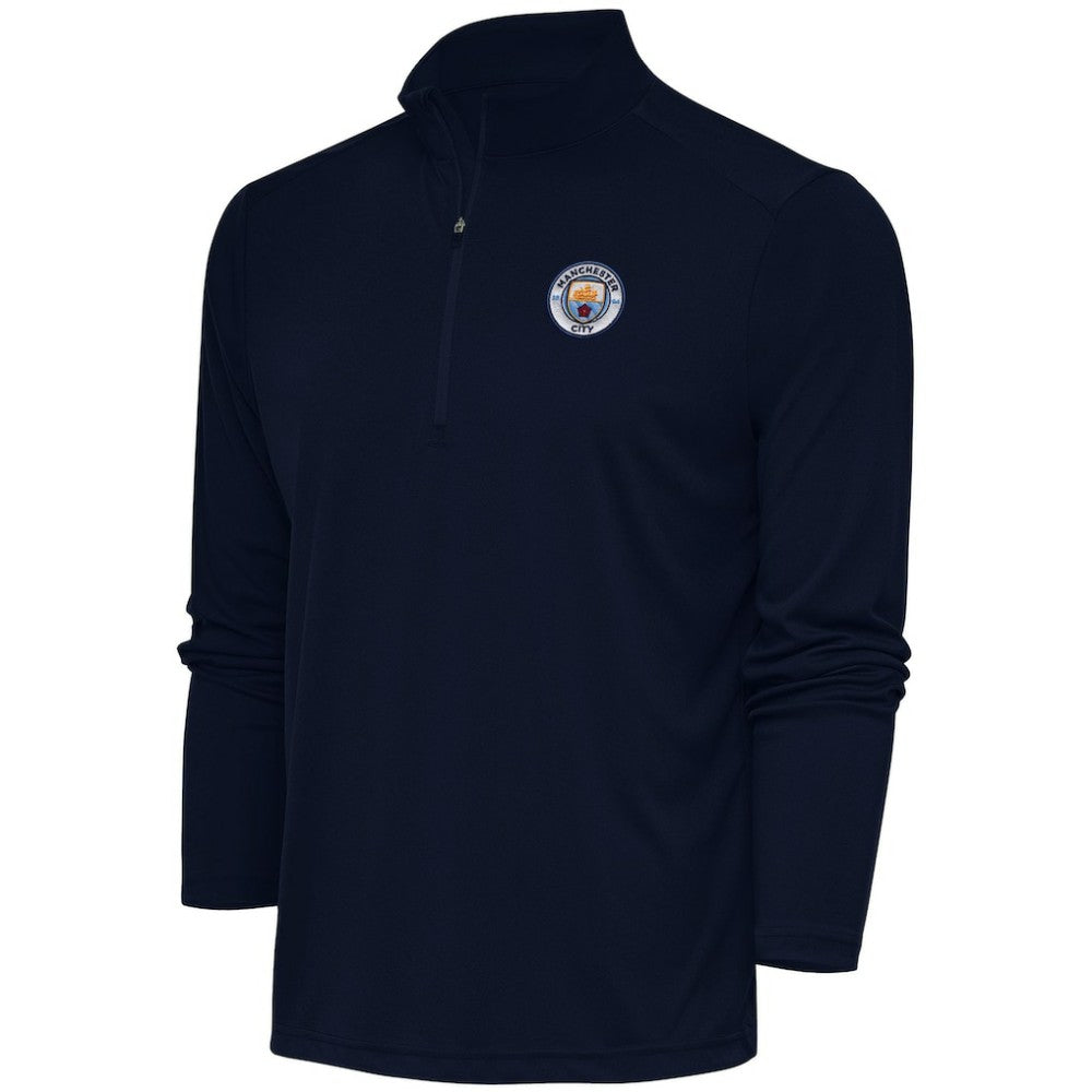 Manchester City Statement Quarter-Zip Pullover - Navy