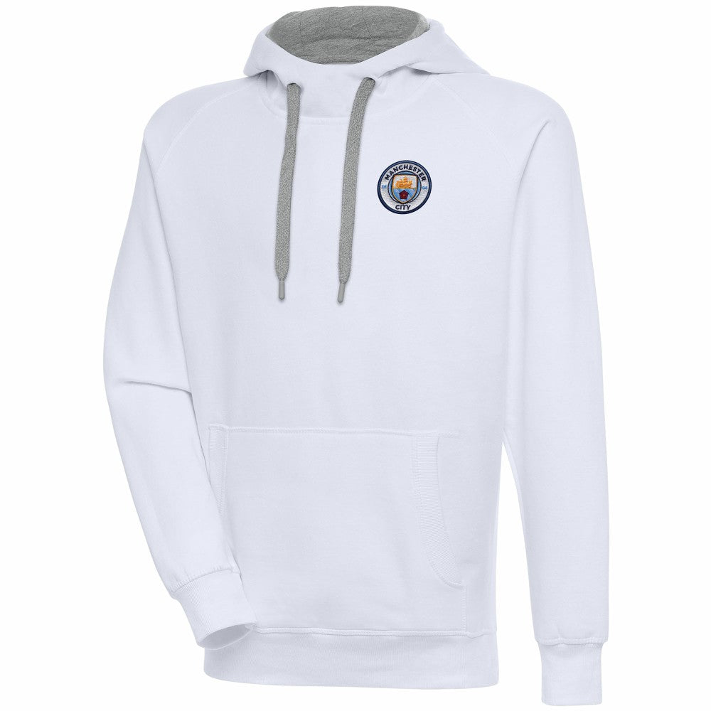 Manchester City Takeover Pullover Hoodie - White