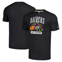 TMNT Donatello x Las Vegas Raiders Homage Tri-Blend T-Shirt Charcoal - NFL