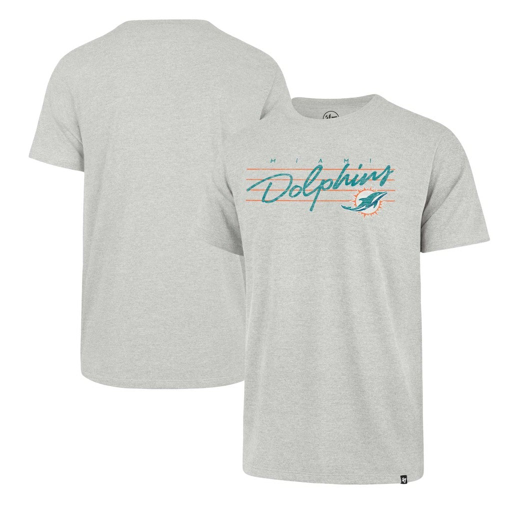 Miami Dolphins '47 Downburst Franklin T-Shirt Gray - 47 brand