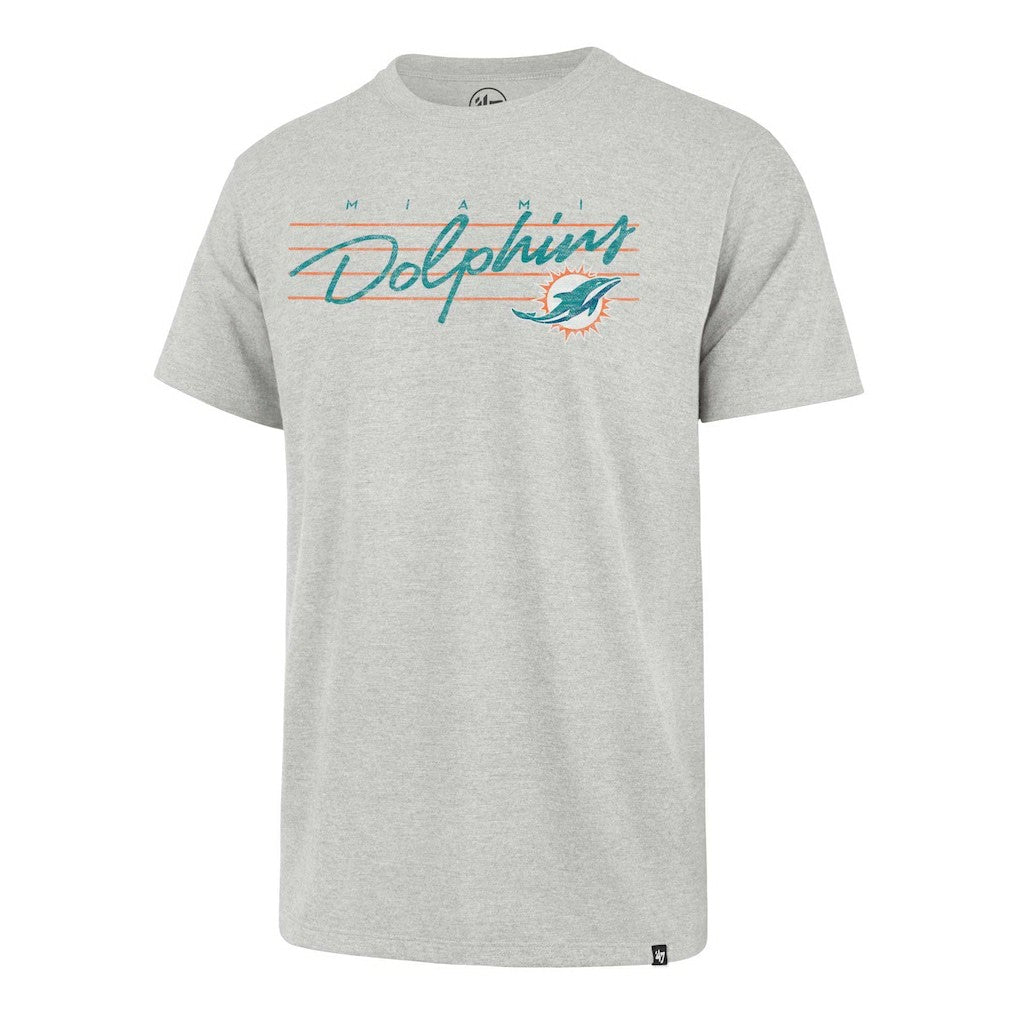 Miami Dolphins '47 Downburst Franklin T-Shirt Gray - 47 brand
