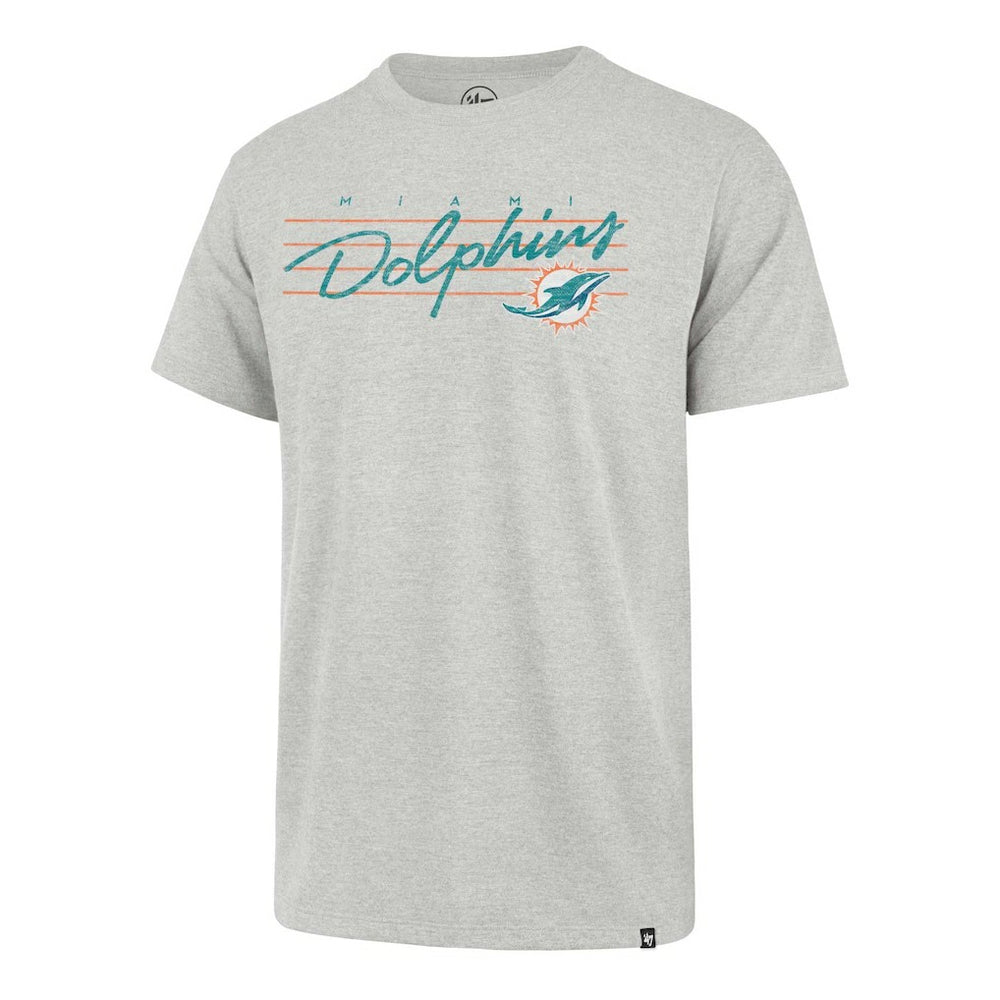 Miami Dolphins '47 Downburst Franklin T-Shirt Gray - 47 brand