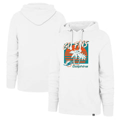 Miami Dolphins '47 Go Fins Regional Headline Pullover Hoodie White - 47 brand