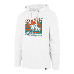 Miami Dolphins '47 Go Fins Regional Headline Pullover Hoodie White - 47 brand