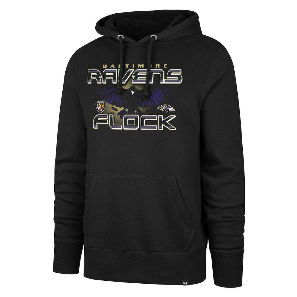 Baltimore Ravens '47 Ravens Flock Regional Headline Pullover Hoodie Black - 47 brand