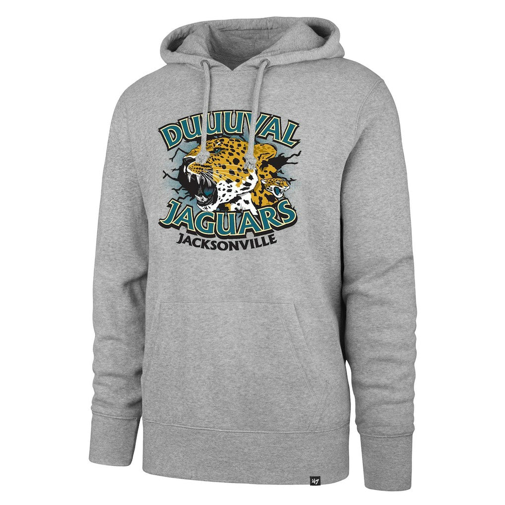Jacksonville Jaguars '47 DUUUVAL Regional Headline Pullover Hoodie Gray - 47 brand