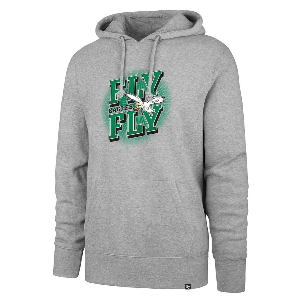 Philadelphia Eagles '47 Fly Eagles Fly Regional Headline Pullover Hoodie Gray - 47 brand