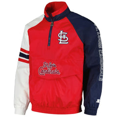 St. Louis Cardinals Starter Elite Raglan Half-Zip Jacket Sale