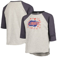 Atlanta Braves Soft as a Grape Youth Raglan 3/4 Sleeve T-Shirt Online