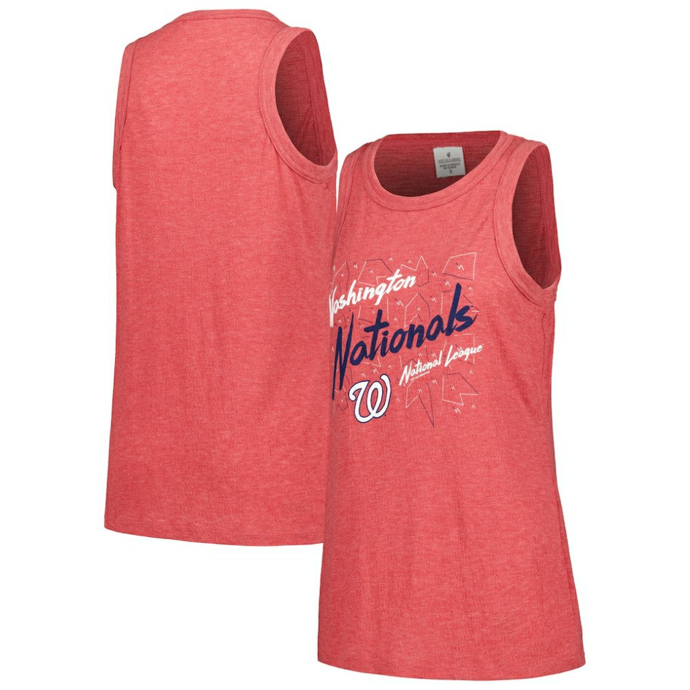 Washington Nationals Soft as a Grape Women's Gauze High Neck Tank Top Lifestyle