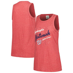 Washington Nationals Soft as a Grape Women's Gauze High Neck Tank Top Lifestyle