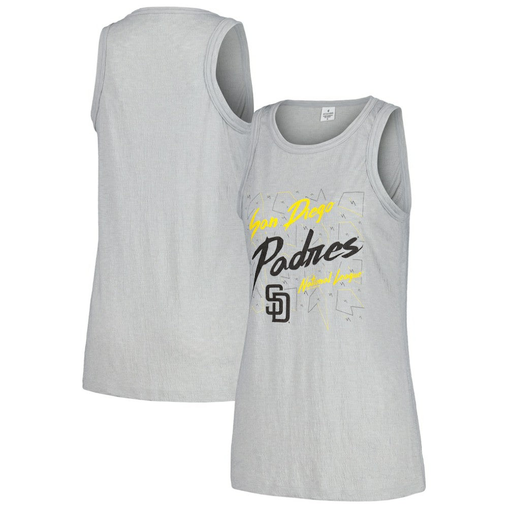 San Diego Padres Soft as a Grape Women's Gauze High Neck Tank Top Lifestyle