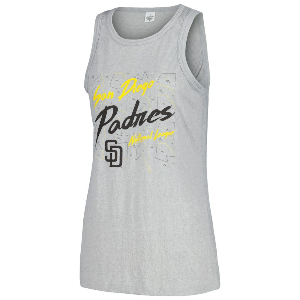 San Diego Padres Soft as a Grape Women's Gauze High Neck Tank Top Lifestyle
