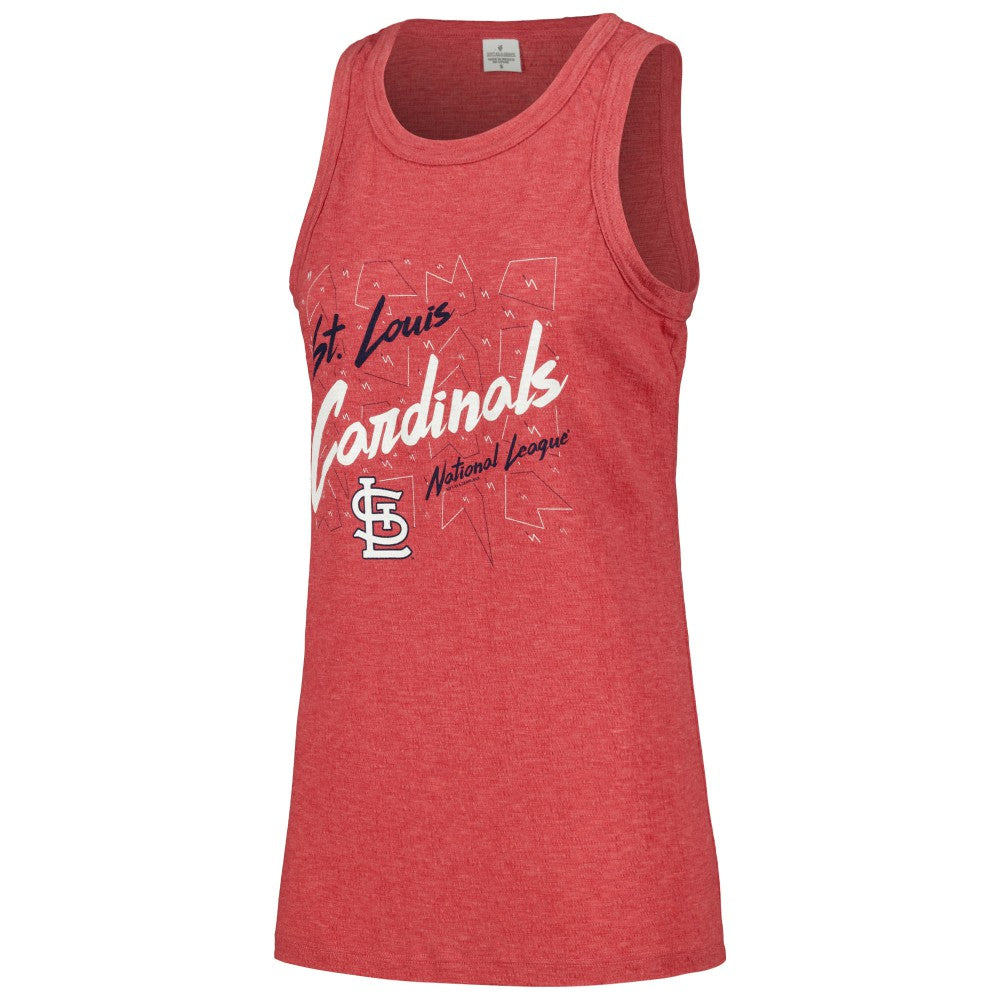 St. Louis Cardinals Soft as a Grape Women's Gauze High Neck Tank Top Online
