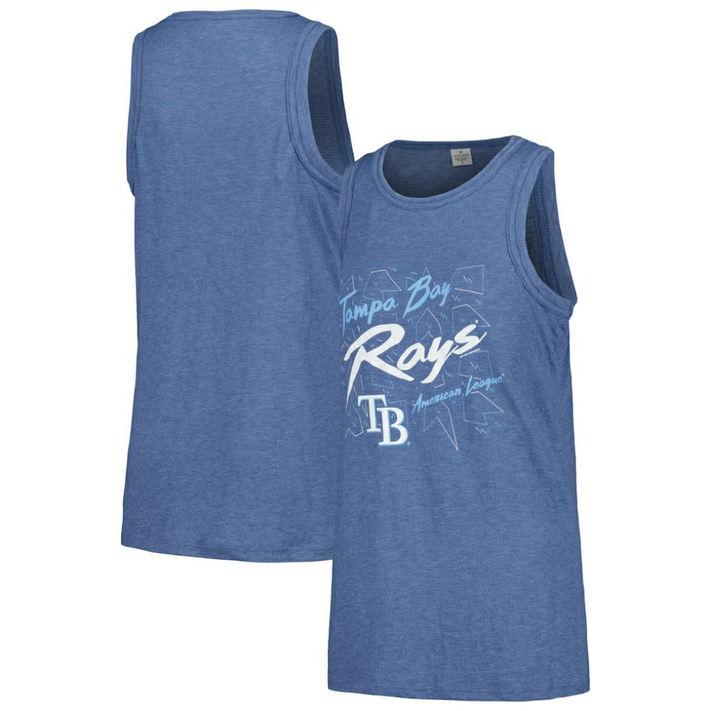 Tampa Bay Rays Soft as a Grape Women's Gauze High Neck Tank Top Clearance