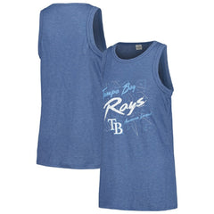 Tampa Bay Rays Soft as a Grape Women's Gauze High Neck Tank Top Clearance