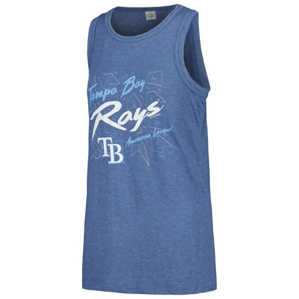 Tampa Bay Rays Soft as a Grape Women's Gauze High Neck Tank Top Clearance