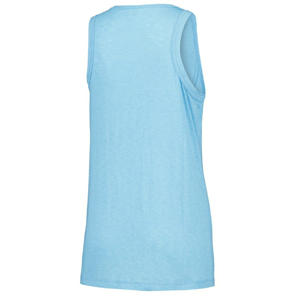 Texas Rangers Soft as a Grape Women's Gauze High Neck Tank Top Lifestyle
