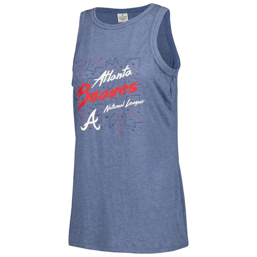 Atlanta Braves Soft as a Grape Women's Gauze High Neck Tank Top Lifestyle