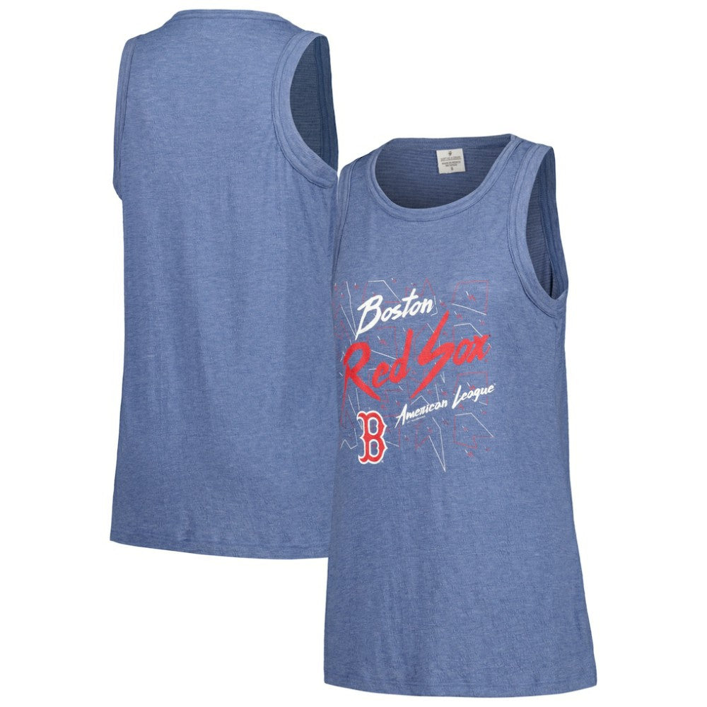 Boston Red Sox Soft as a Grape Women's Gauze High Neck Tank Top Clearance
