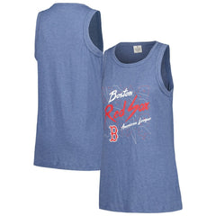 Boston Red Sox Soft as a Grape Women's Gauze High Neck Tank Top Clearance
