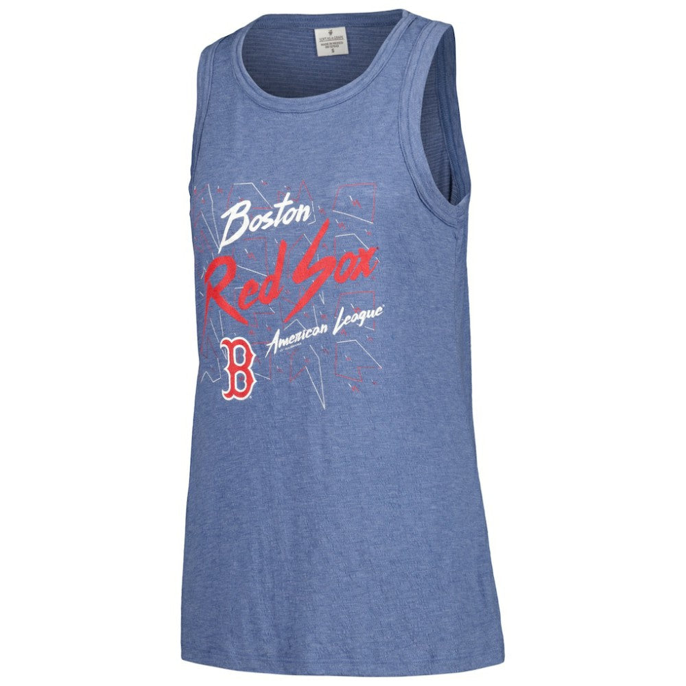Boston Red Sox Soft as a Grape Women's Gauze High Neck Tank Top Clearance