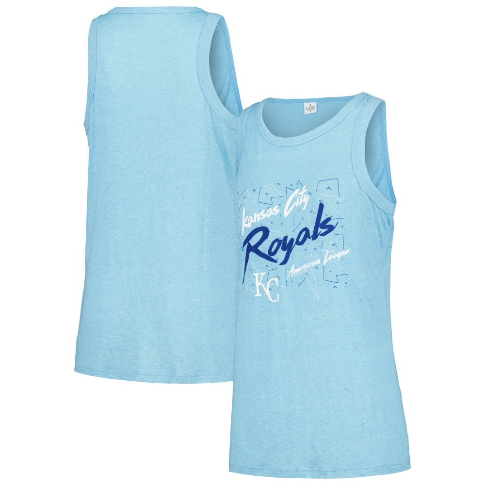 Kansas City Royals Soft as a Grape Women's Gauze High Neck Tank Top Sale