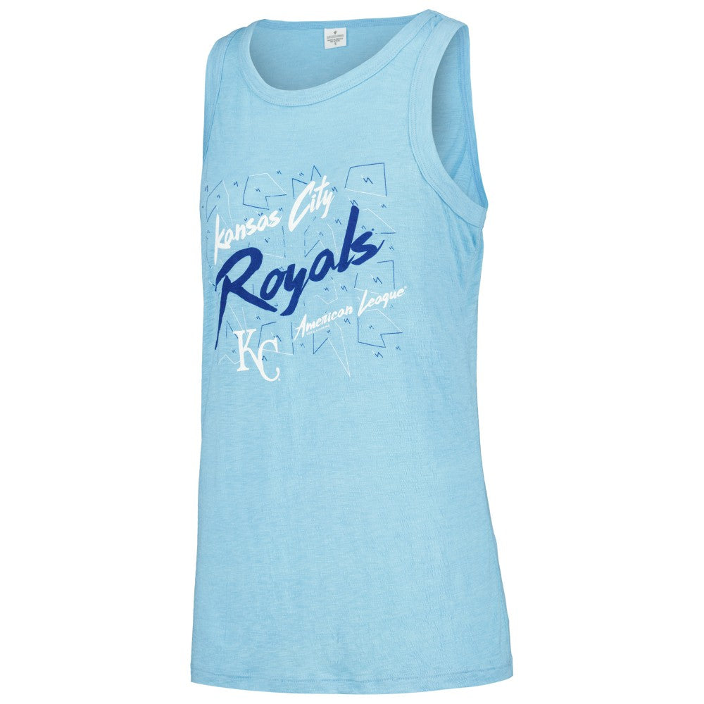 Kansas City Royals Soft as a Grape Women's Gauze High Neck Tank Top Sale