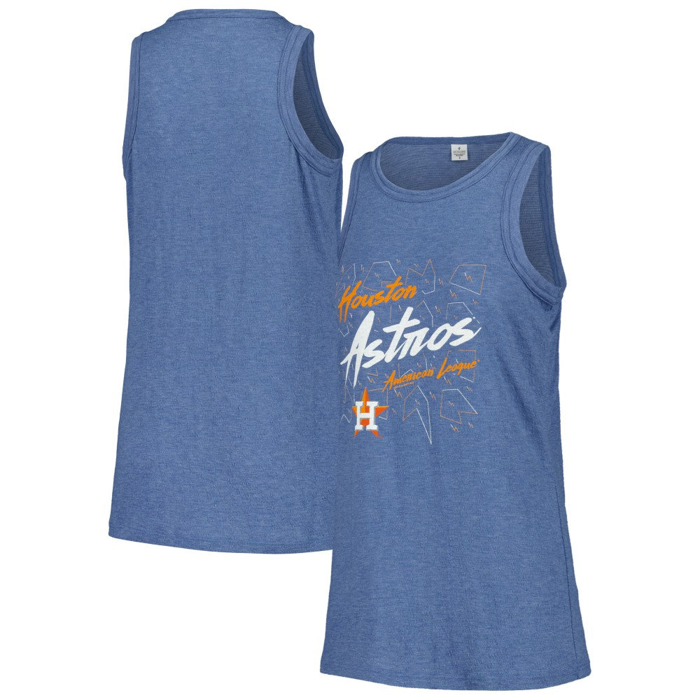 Houston Astros Soft as a Grape Women's Gauze High Neck Tank Top Sale