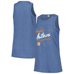 Houston Astros Soft as a Grape Women's Gauze High Neck Tank Top Sale