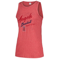 Los Angeles Angels Soft as a Grape Women's Gauze High Neck Tank Top discount