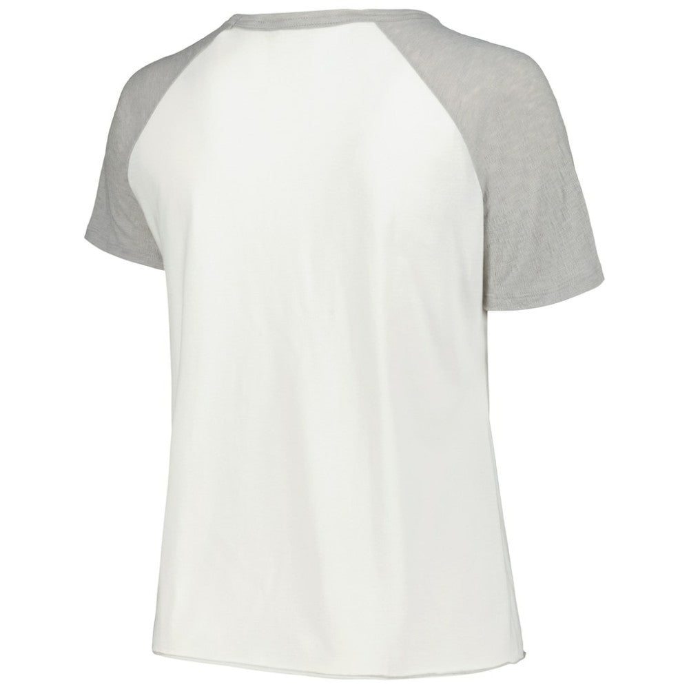 Chicago White Sox Soft as a Grape Women's Plus Size Baseball Raglan T-Shirt Sale