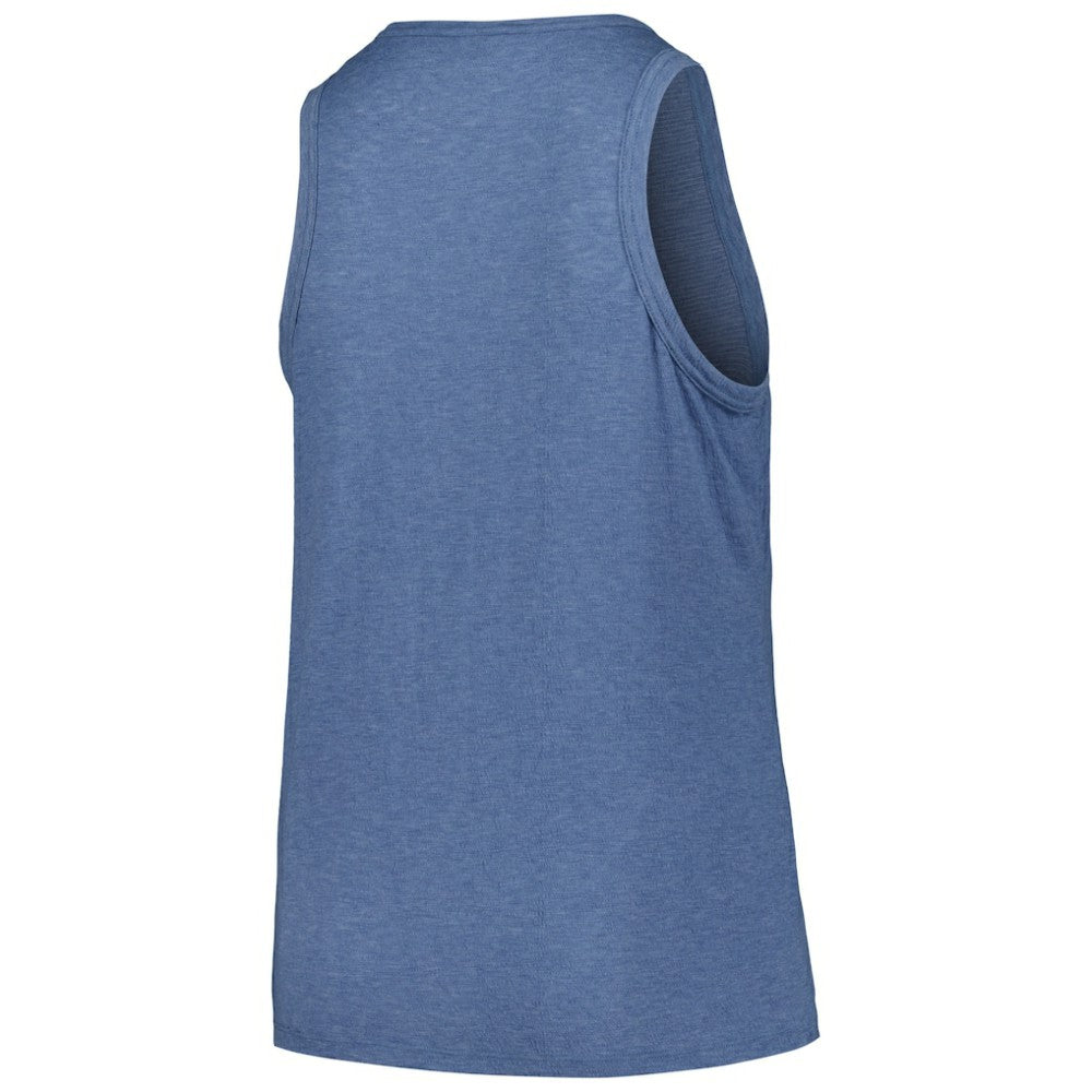 Cleveland Guardians Soft as a Grape Women's Plus Size Curvy High Neck Tri-Blend Tank Top On Sale