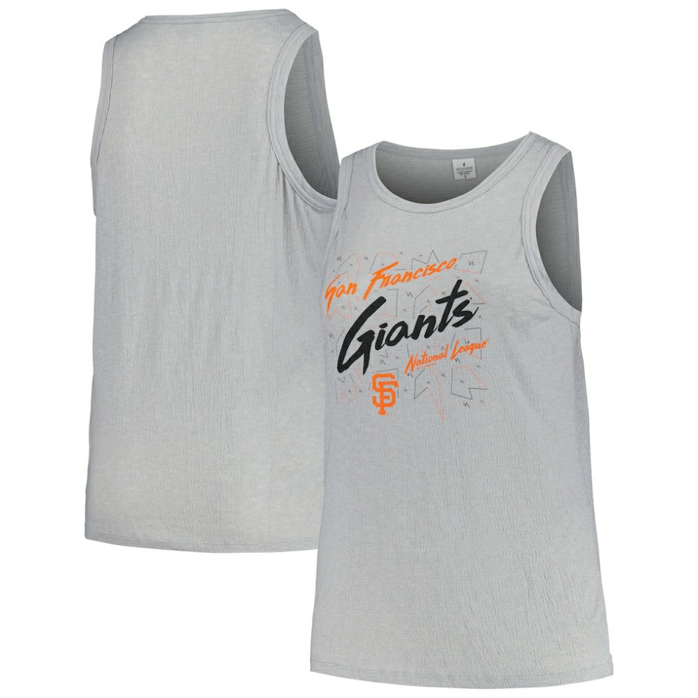 San Francisco Giants Soft as a Grape Women's Plus Size Curvy High Neck Tri-Blend Tank Top for sale