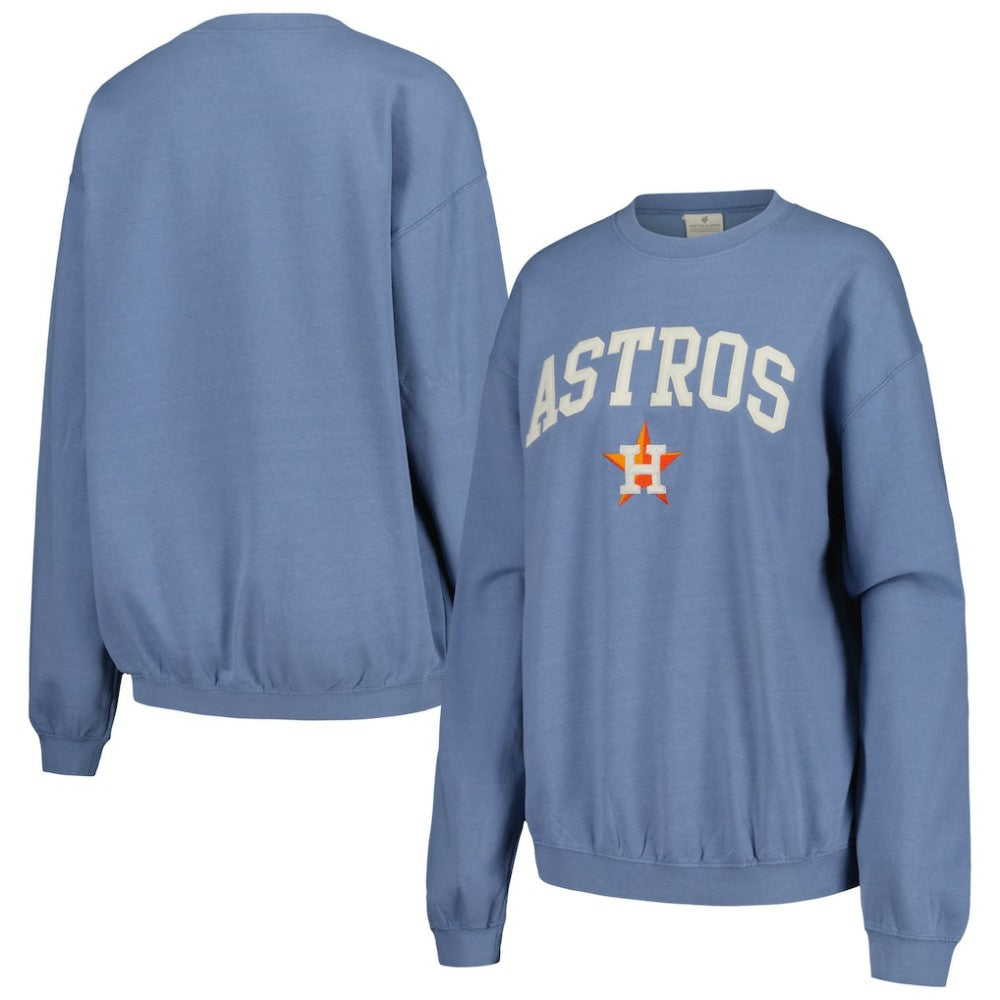 Houston Astros Soft as a Grape Women's Pigment Dye Pullover Sweatshirt Near Me