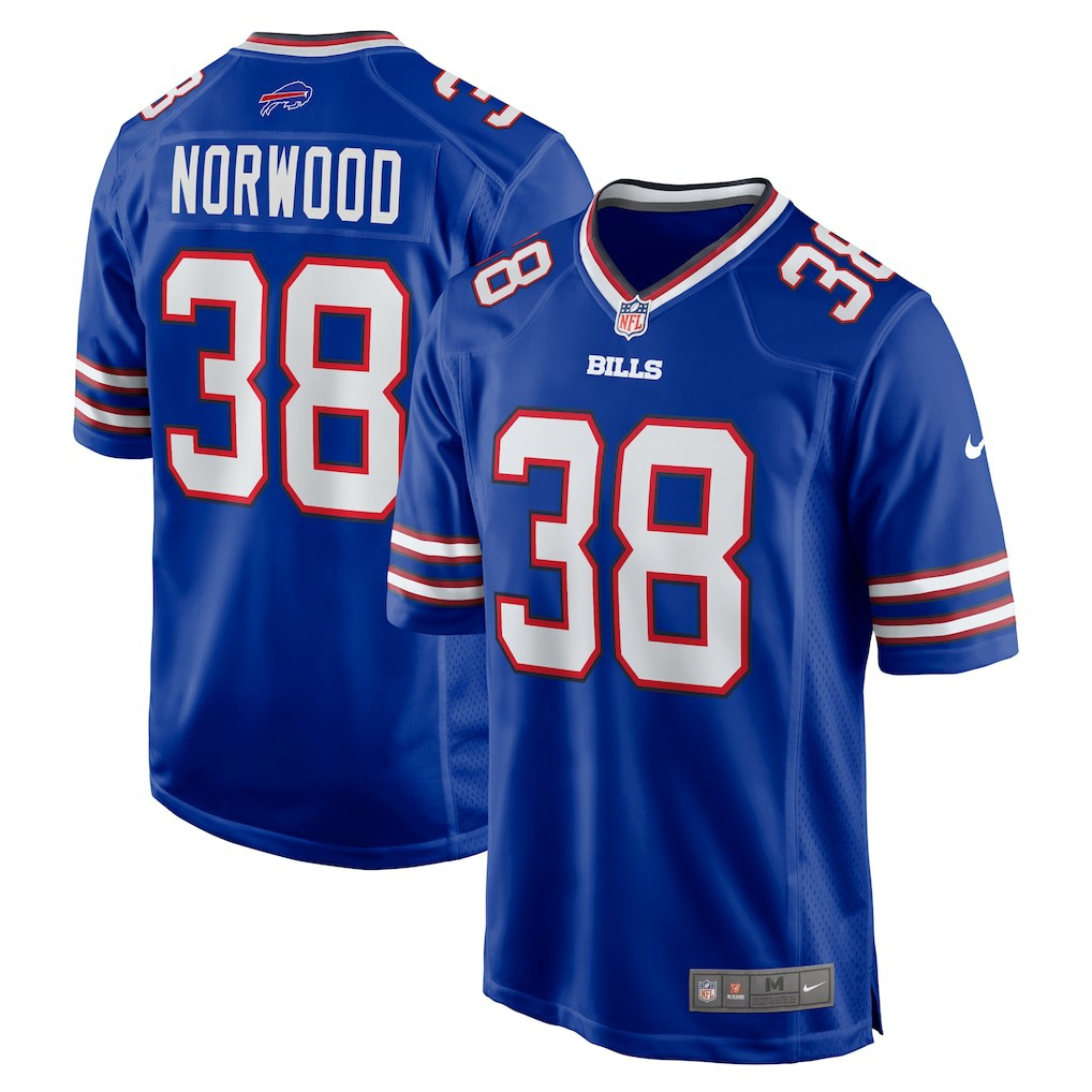 Tre Norwood Buffalo Bills Team Game Jersey - Royal | NFL Jerseys