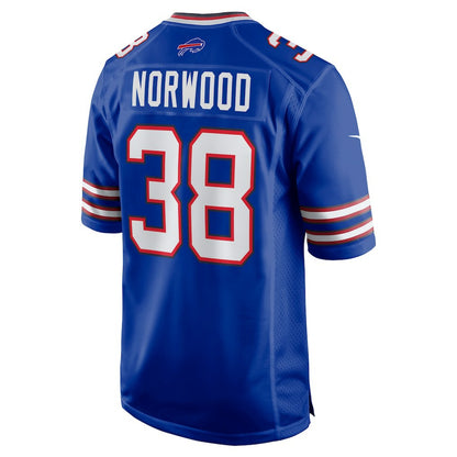 Tre Norwood Buffalo Bills Team Game Jersey - Royal | NFL Jerseys