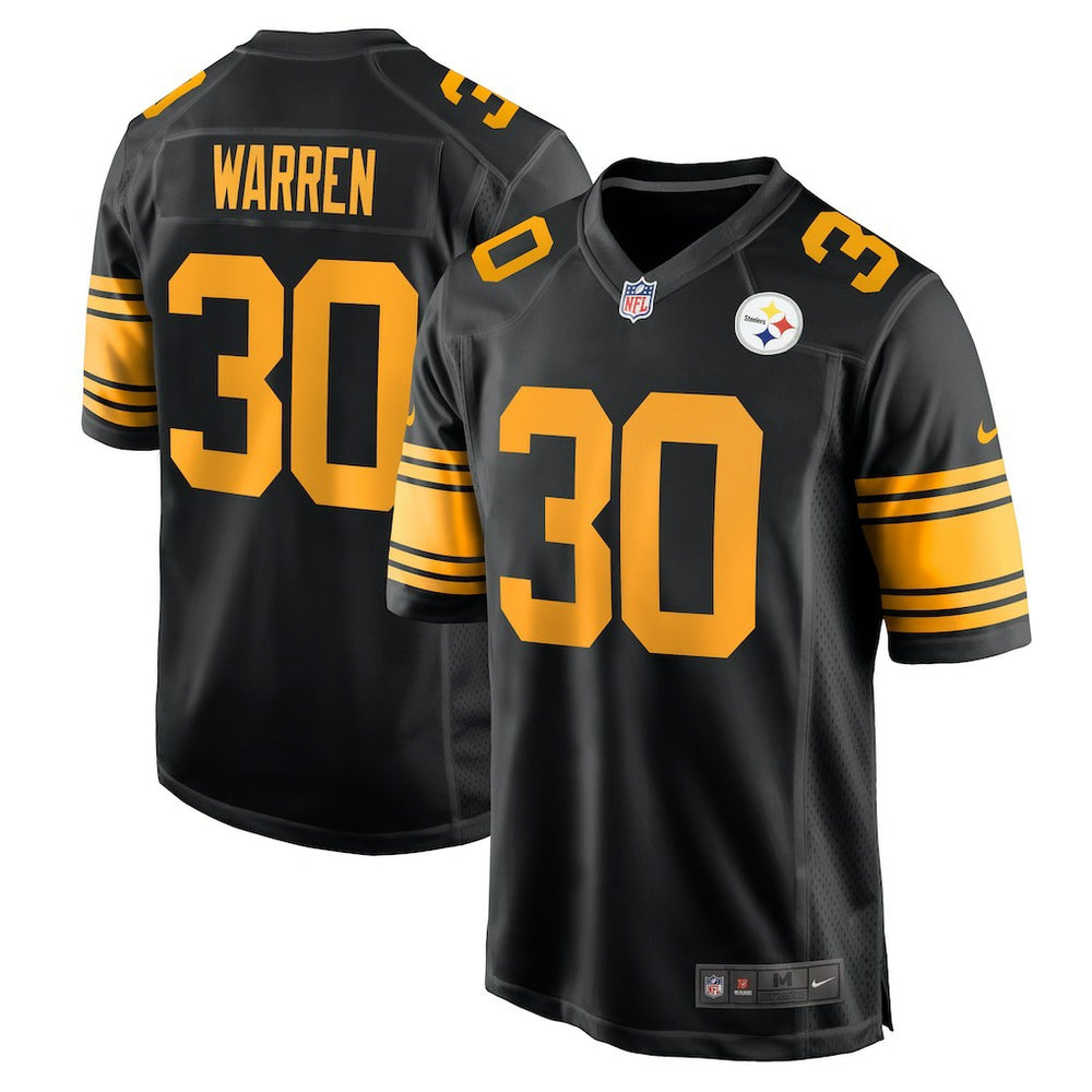Jaylen Warren Pittsburgh Steelers Alternate Game Jersey Black - Nike