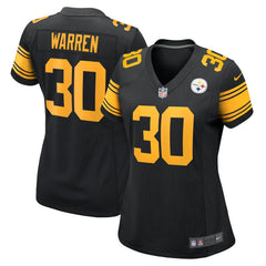 Jaylen Warren Pittsburgh Steelers Women's Alternate Game Jersey Black - Nike