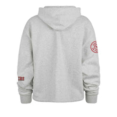 San Francisco 49ers '47 Women's High Hopes Long Sleeve Cropped Hoodie Heather Gray - 47 brand