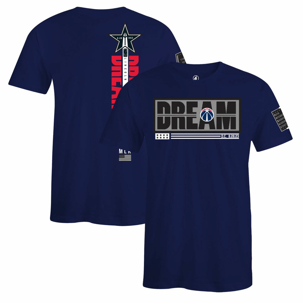 NBA - Washington Wizards FISLL x Black History Collection Unisex T-Shirt - Navy