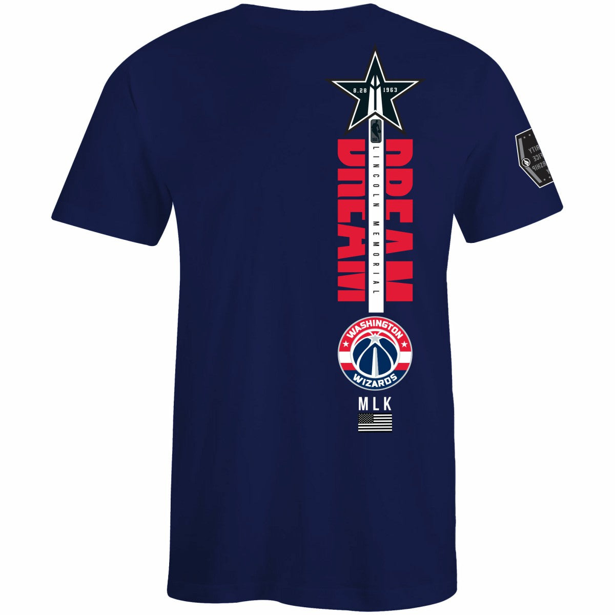 NBA - Washington Wizards FISLL x Black History Collection Unisex T-Shirt - Navy