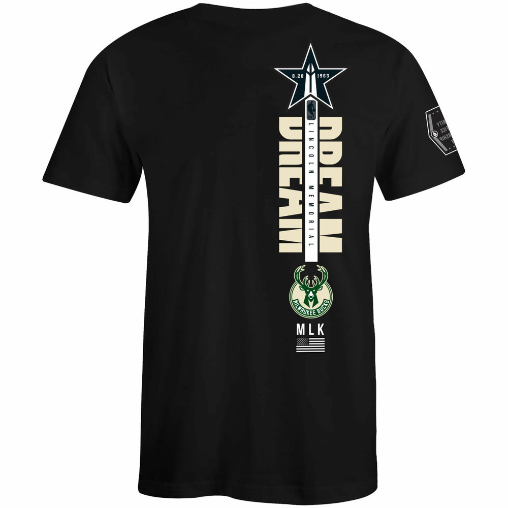 NBA - Milwaukee Bucks FISLL x Black History Collection Unisex T-Shirt - Green