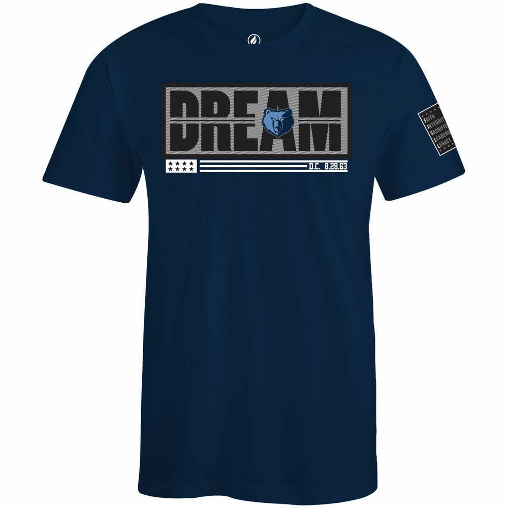 NBA - Memphis Grizzlies FISLL x Black History Collection Unisex T-Shirt - Navy