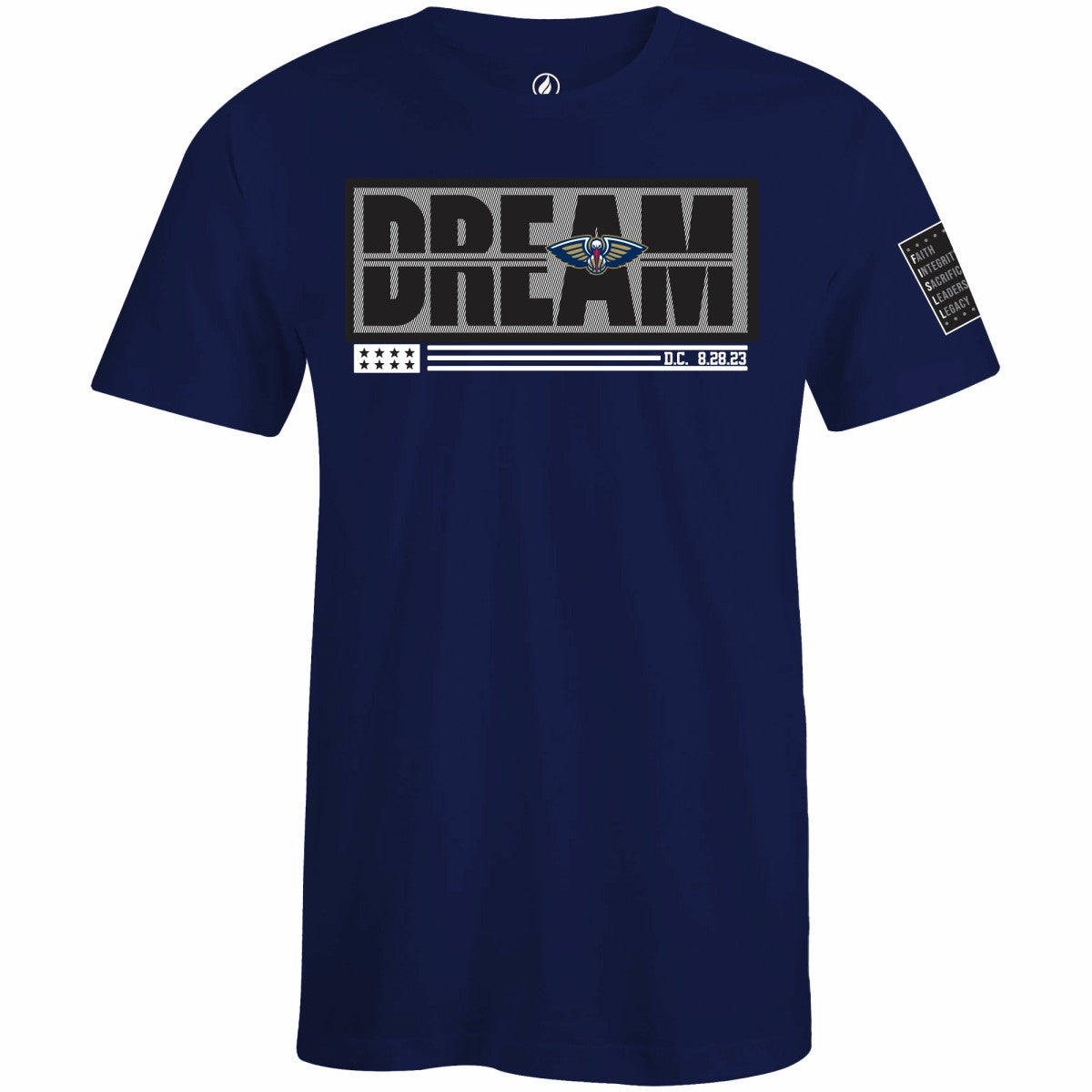 NBA - New Orleans Pelicans FISLL x Black History Collection Unisex T-Shirt - Navy