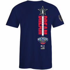 NBA - New Orleans Pelicans FISLL x Black History Collection Unisex T-Shirt - Navy