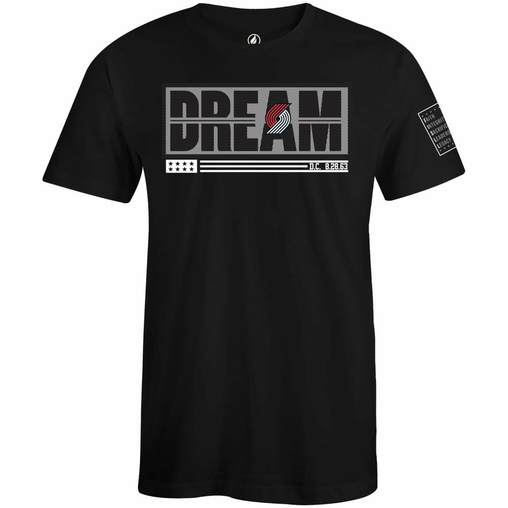 NBA - Portland Trail Blazers FISLL x Black History Collection Unisex T-Shirt - Black