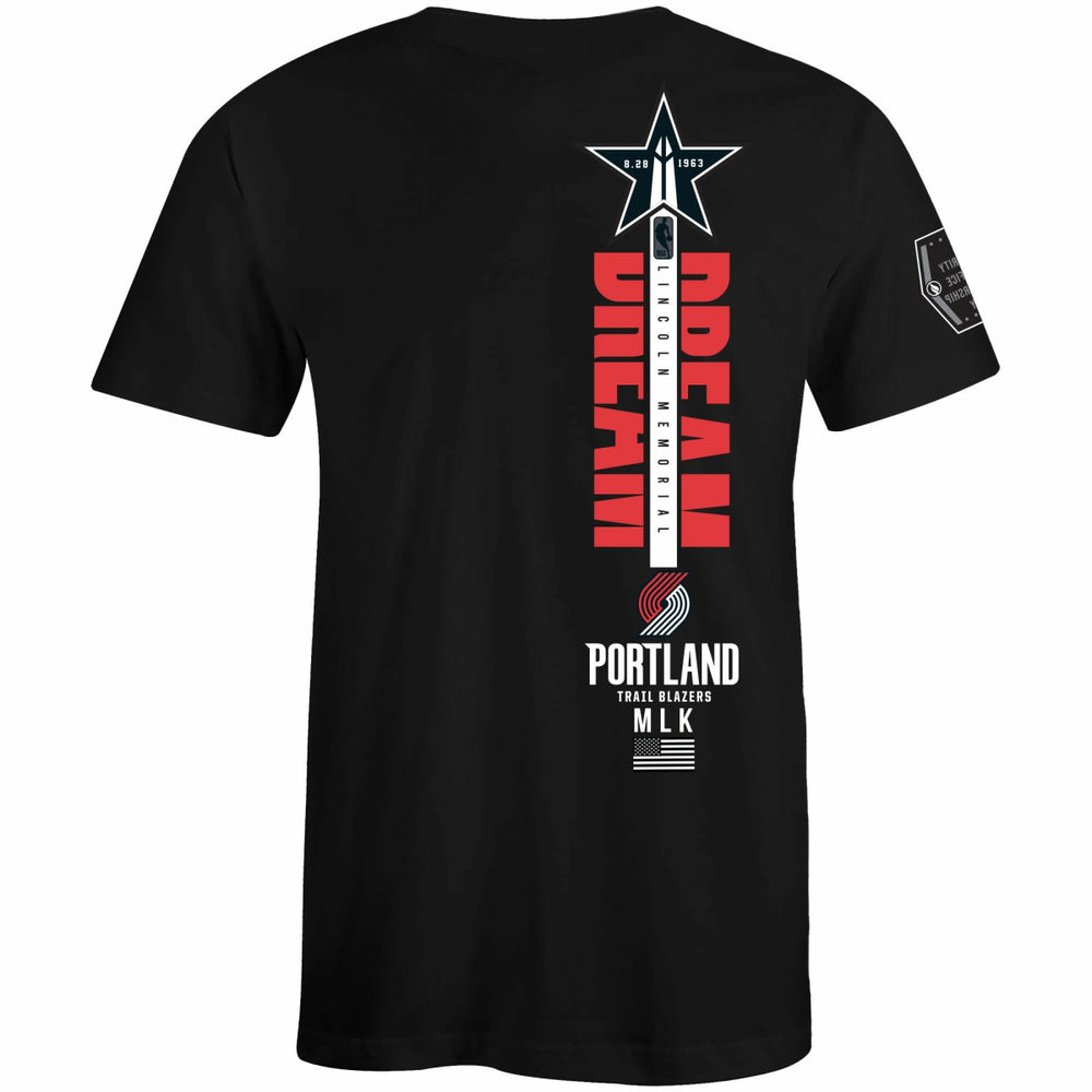 NBA - Portland Trail Blazers FISLL x Black History Collection Unisex T-Shirt - Black