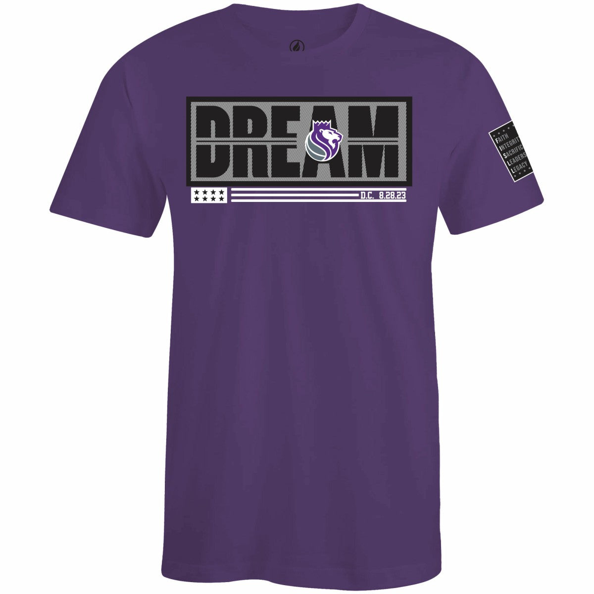 NBA - Sacramento Kings FISLL x Black History Collection Unisex T-Shirt - Purple